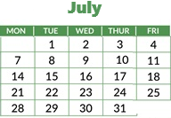 District School Academic Calendar for Sheridan Elementary for July 2025