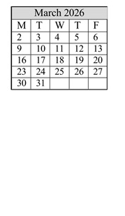 District School Academic Calendar for James Caldwell for March 2026