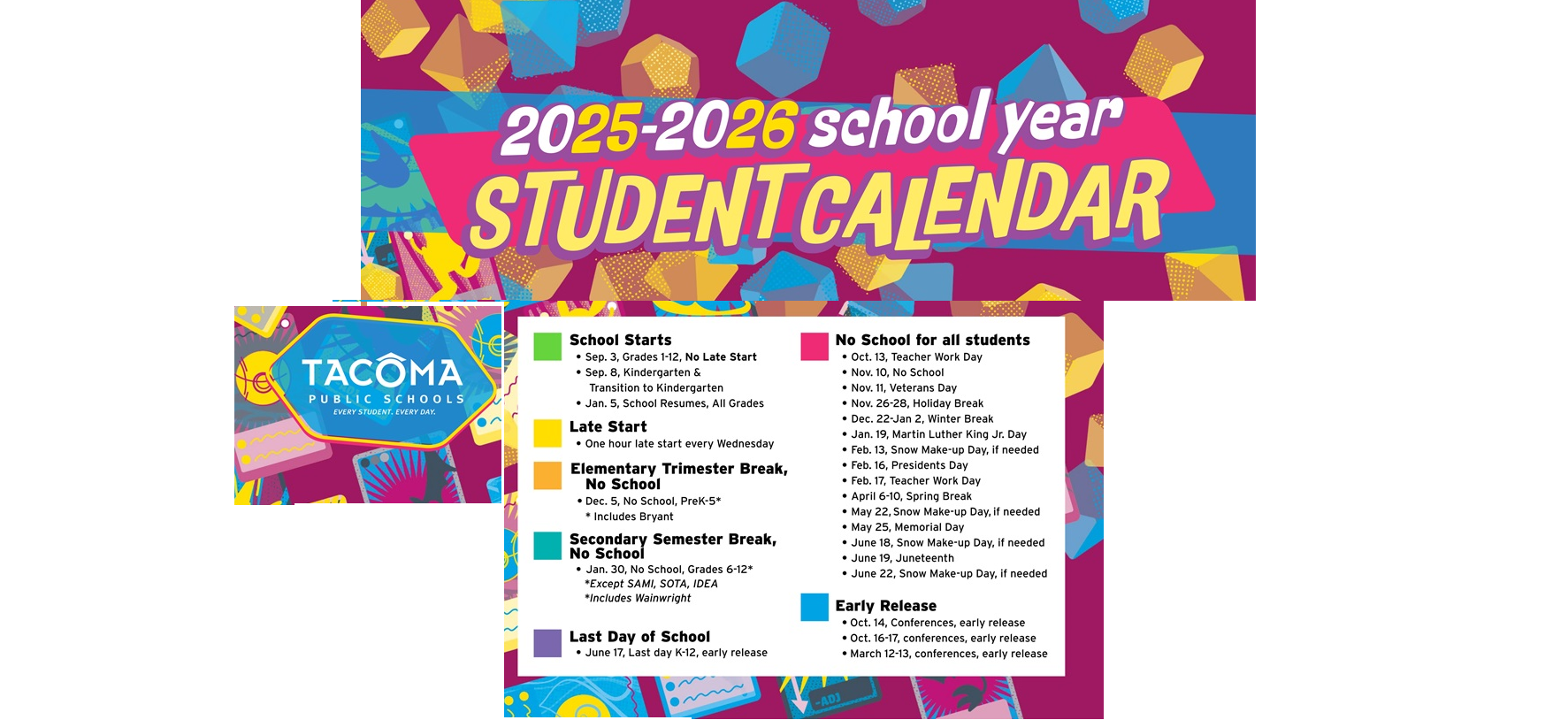 District School Academic Calendar Key for Lyon