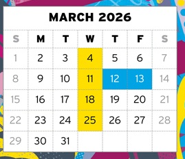 District School Academic Calendar for Lyon for March 2026
