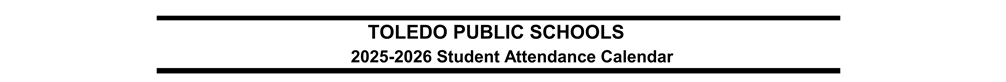 District School Academic Calendar for Bowsher High School
