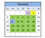 District School Academic Calendar for George C Marshall Elementary for January 2026
