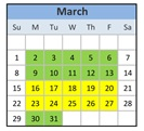 District School Academic Calendar for George C Marshall Elementary for March 2026