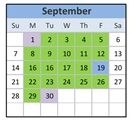 District School Academic Calendar for George C Marshall Elementary for September 2025