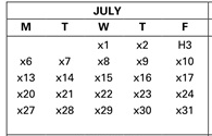 District School Academic Calendar for Kennedy (john F.) Elementary for July 2026