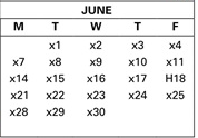 District School Academic Calendar for Kennedy (john F.) Elementary for June 2027