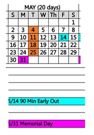 District School Academic Calendar for Desert Trails Elementary for May 2027