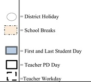 District School Academic Calendar Legend for Lum (donald D.) Elementary