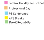 District School Academic Calendar Legend for Sacramento Elem
