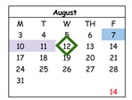 District School Academic Calendar for Mathson (lee) Middle for August 2026