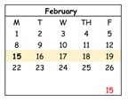 District School Academic Calendar for Mathson (lee) Middle for February 2027