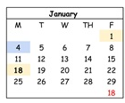District School Academic Calendar for Mathson (lee) Middle for January 2027