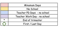District School Academic Calendar Legend for Mathson (lee) Middle