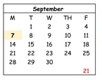 District School Academic Calendar for Mathson (lee) Middle for September 2026