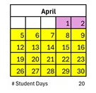District School Academic Calendar for Collett Elementary for April 2027
