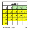 District School Academic Calendar for Collett Elementary for August 2026