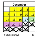 District School Academic Calendar for Collett Elementary for December 2026