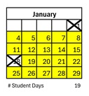 District School Academic Calendar for Collett Elementary for January 2027