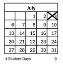 District School Academic Calendar for Collett Elementary for July 2026