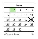 District School Academic Calendar for Collett Elementary for June 2027