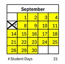 District School Academic Calendar for Collett Elementary for September 2026
