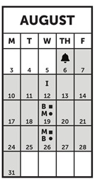 District School Academic Calendar for Edison Elementary for August 2026