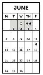 District School Academic Calendar for Edison Elementary for June 2027