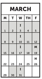 District School Academic Calendar for Edison Elementary for March 2027