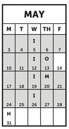 District School Academic Calendar for Edison Elementary for May 2027