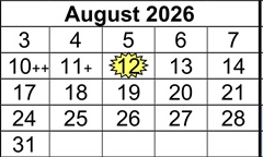 District School Academic Calendar for Loara High for August 2026