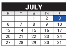 District School Academic Calendar for Riverview Elementary for July 2026