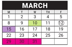 District School Academic Calendar for Riverview Elementary for March 2027