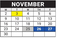 District School Academic Calendar for Riverview Elementary for November 2026