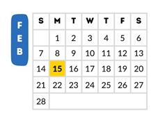 District School Academic Calendar for Dan Spalding Academy for February 2027