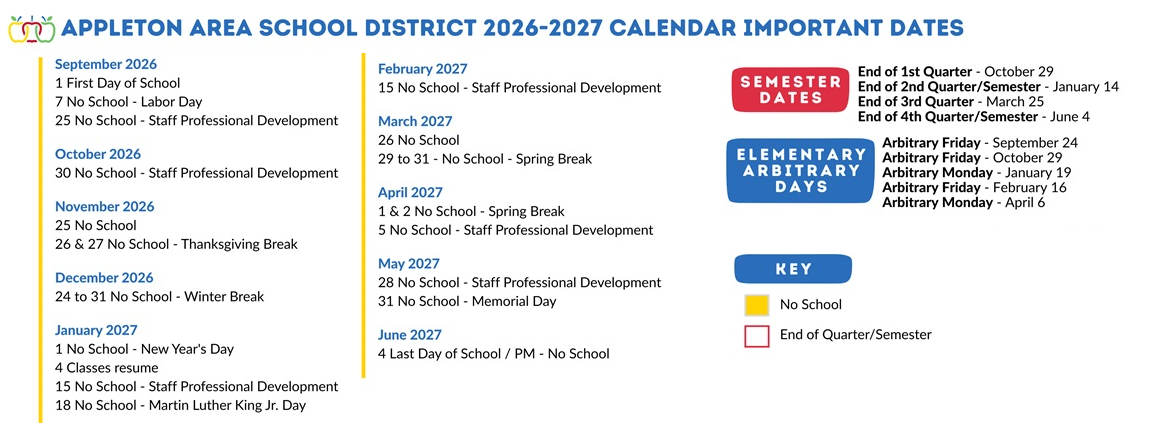 District School Academic Calendar Key for Dan Spalding Academy
