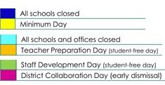 District School Academic Calendar Legend for Holly Avenue Elementary