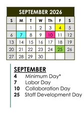 District School Academic Calendar for Holly Avenue Elementary for September 2026