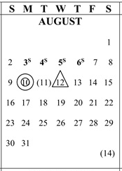 District School Academic Calendar for West Mall Alternative for August 2026