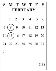 District School Academic Calendar for West Mall Alternative for February 2027