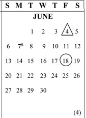 District School Academic Calendar for West Mall Alternative for June 2027