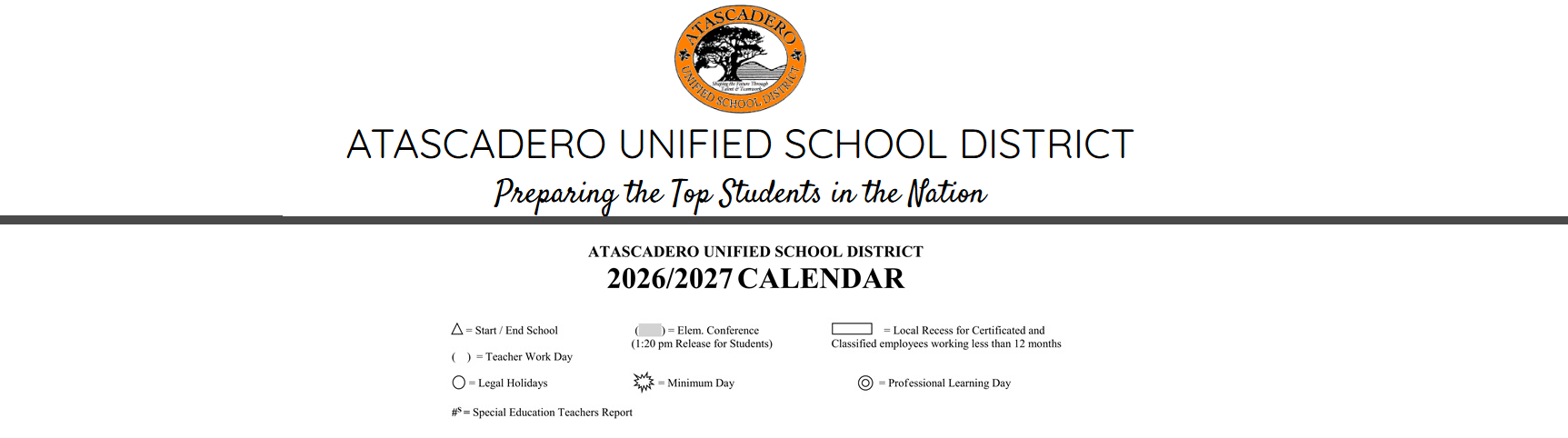 District School Academic Calendar Key for West Mall Alternative
