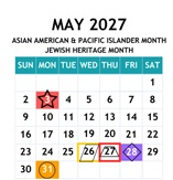 District School Academic Calendar for Sixth Avenue Elementary School for May 2027