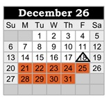 District School Academic Calendar for Lydia Rippey Elem for December 2026