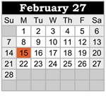 District School Academic Calendar for Lydia Rippey Elem for February 2027