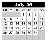 District School Academic Calendar for Lydia Rippey Elem for July 2026