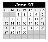 District School Academic Calendar for Lydia Rippey Elem for June 2027