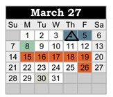 District School Academic Calendar for Lydia Rippey Elem for March 2027