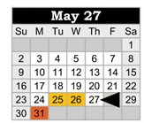District School Academic Calendar for Lydia Rippey Elem for May 2027