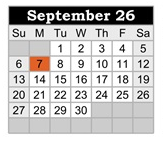 District School Academic Calendar for Lydia Rippey Elem for September 2026