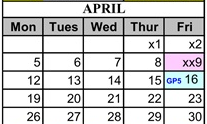 District School Academic Calendar for Deanza Elementary for April 2027
